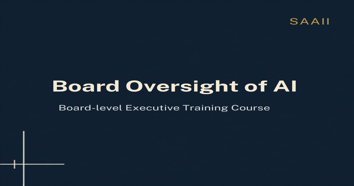 Board Oversight of AI