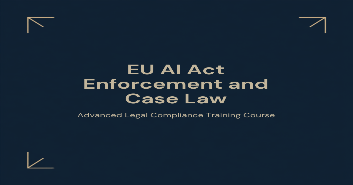 EU AI Act Enforcement and Case Law